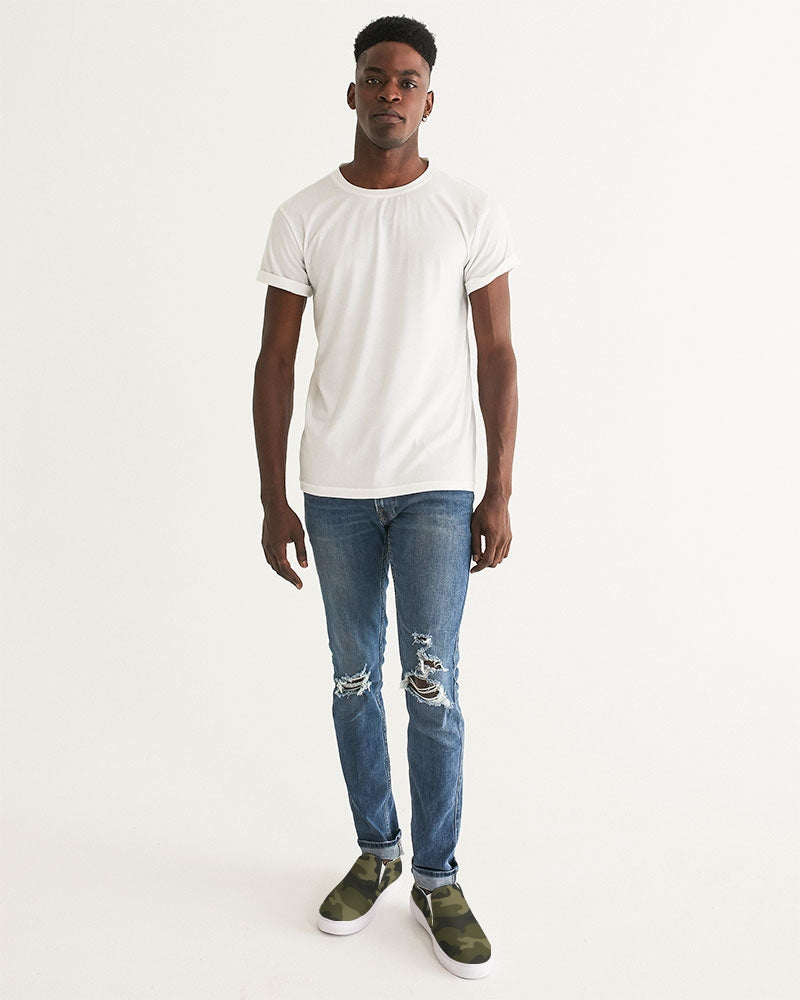 darker shade men's slip-on canvas shoe