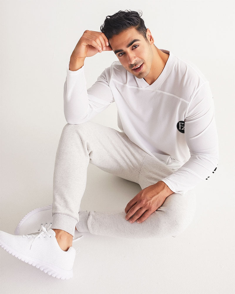 white zone men's long sleeve sports jersey