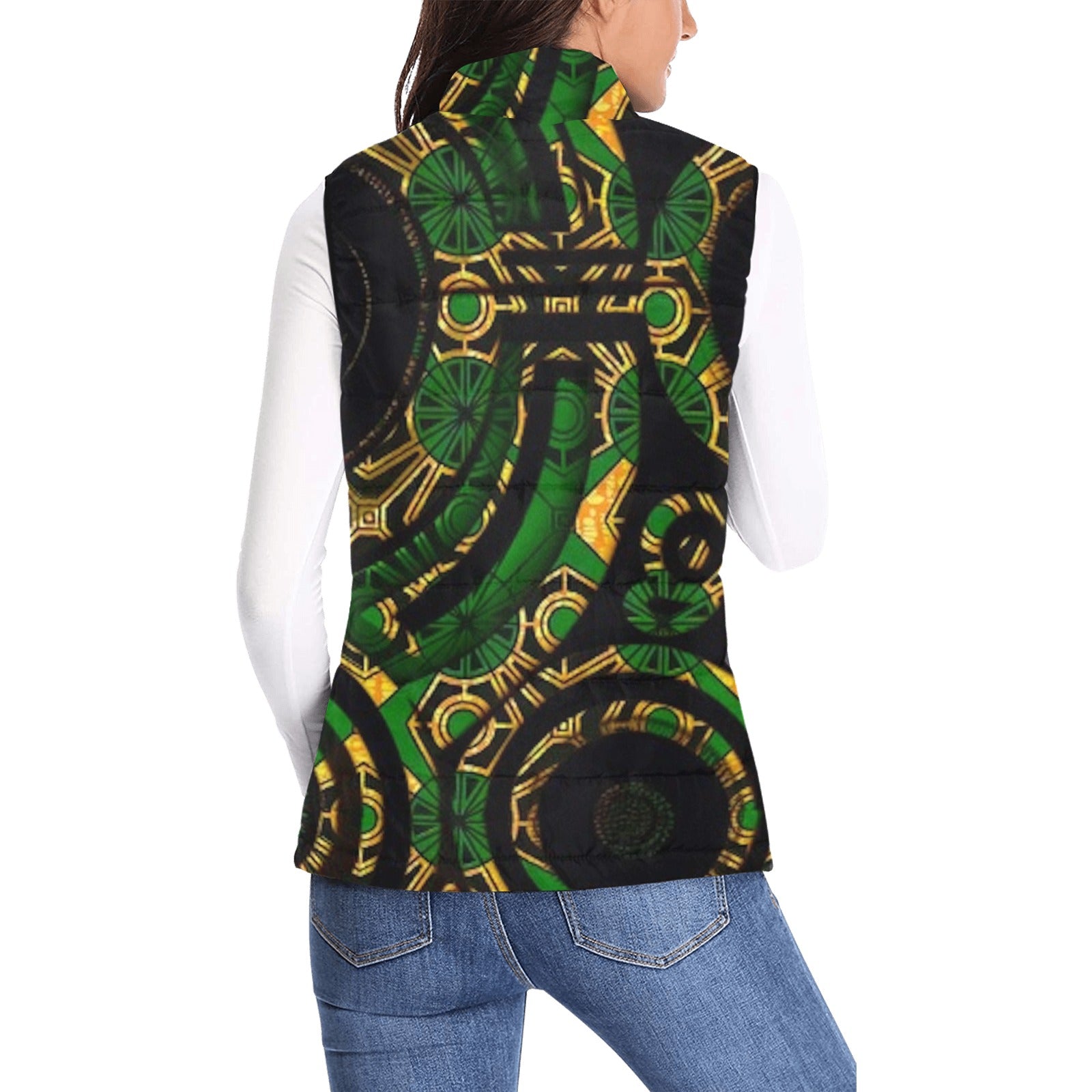 FZ Women's African Print Puff Jacket 3 - FZwear