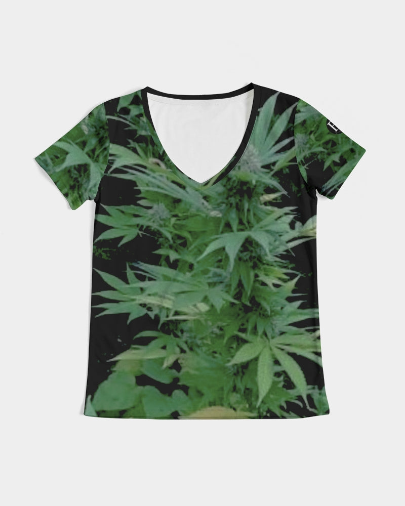 the bud - darker shade women's v-neck tee