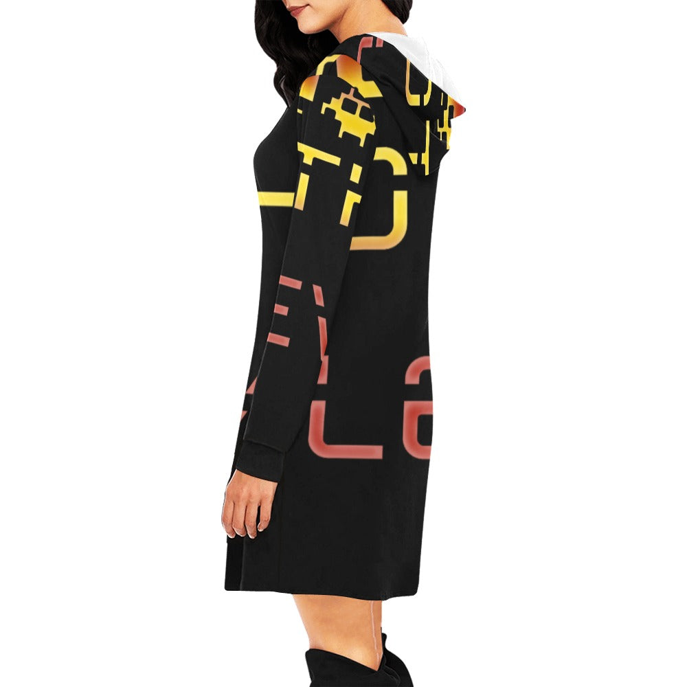 fz graphic women's hoodie dress