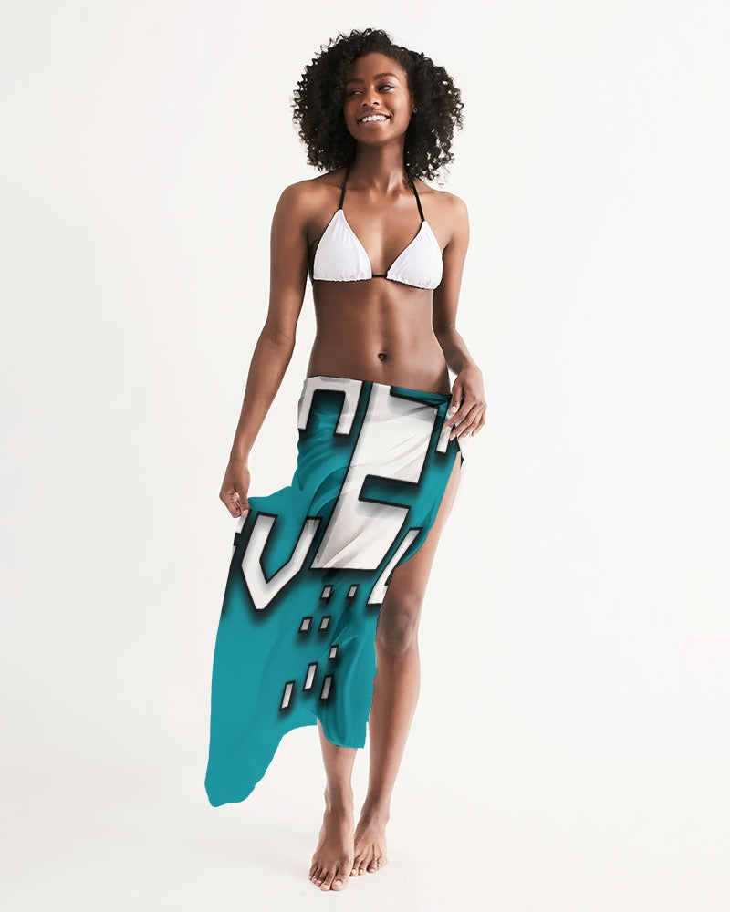 blue sky swim cover up