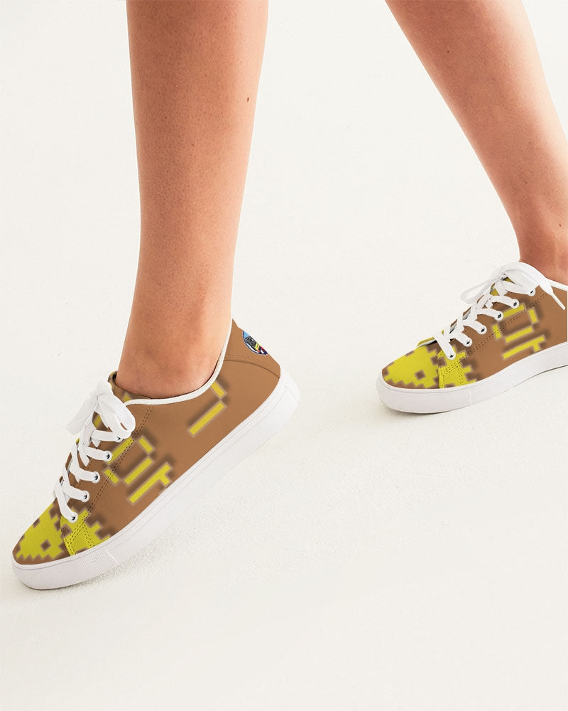 tan flite women's faux-leather sneaker