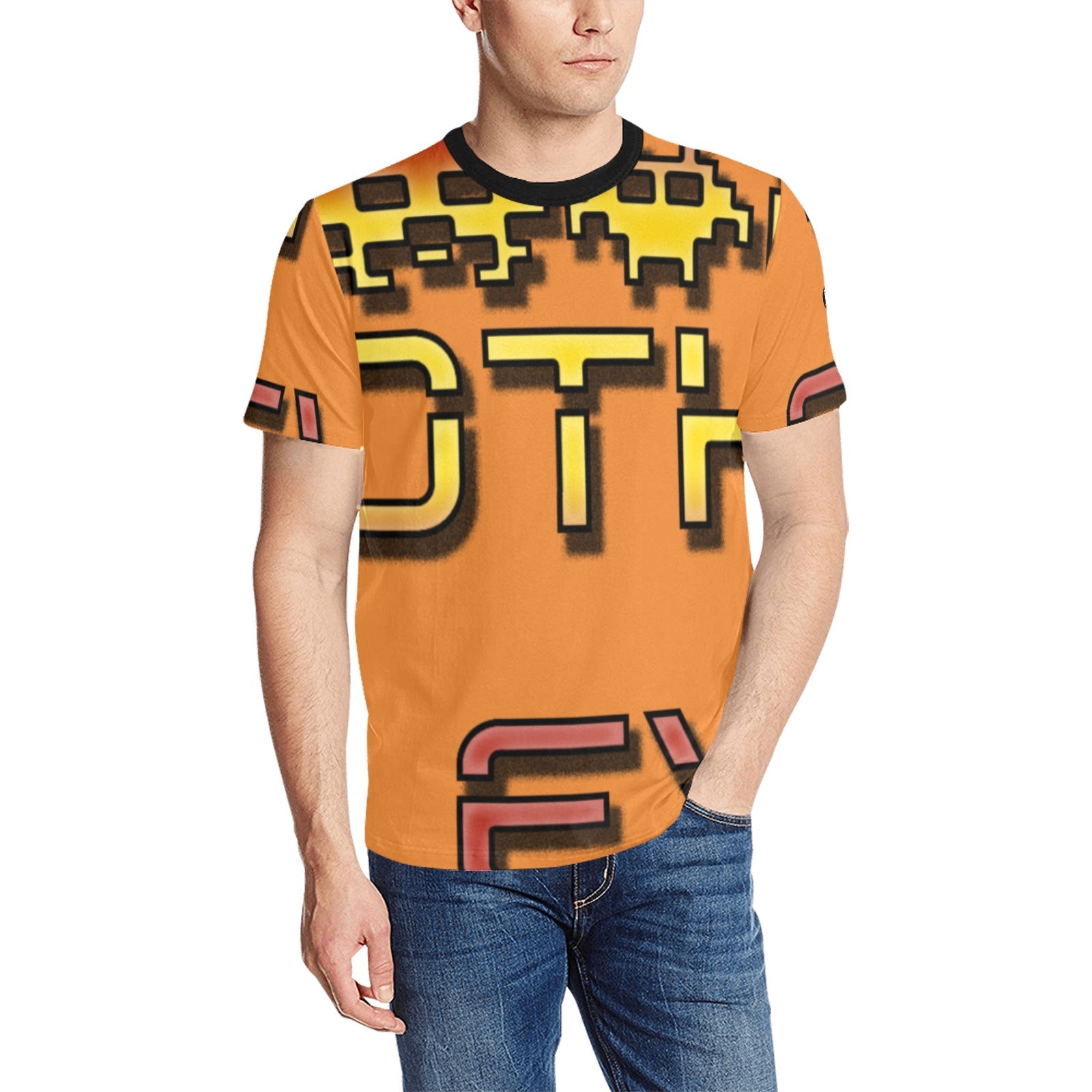 fz men's all-over tee with logo