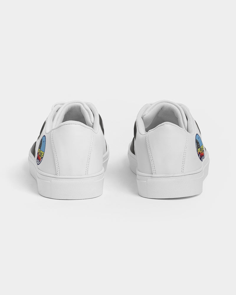 white zone women's faux-leather sneaker