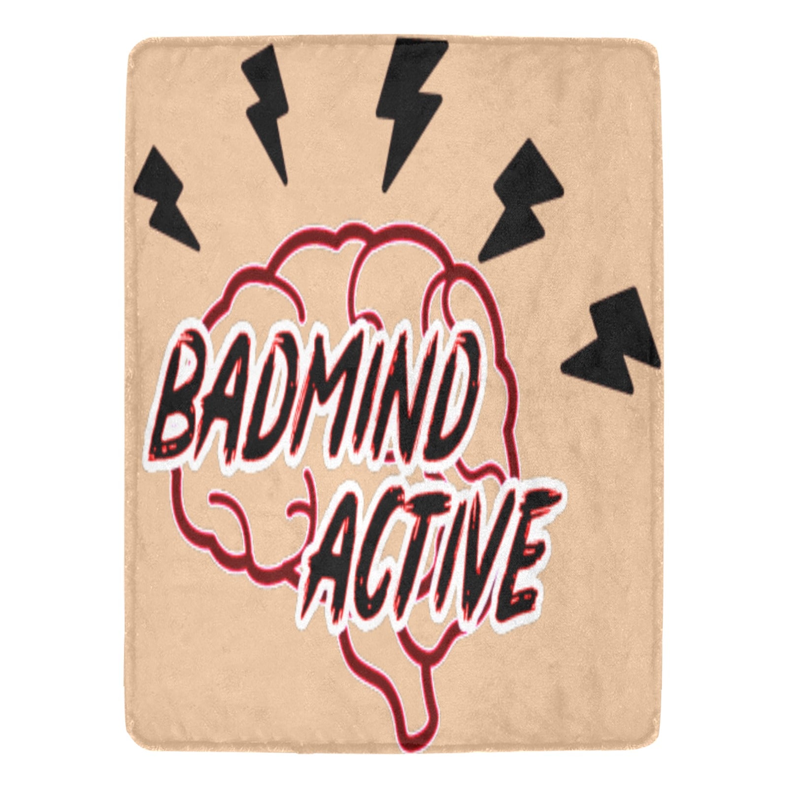 fz ultra soft micro fleece blanket one size / badmind creme too ultra-soft micro fleece blanket 60"x80" (thick)