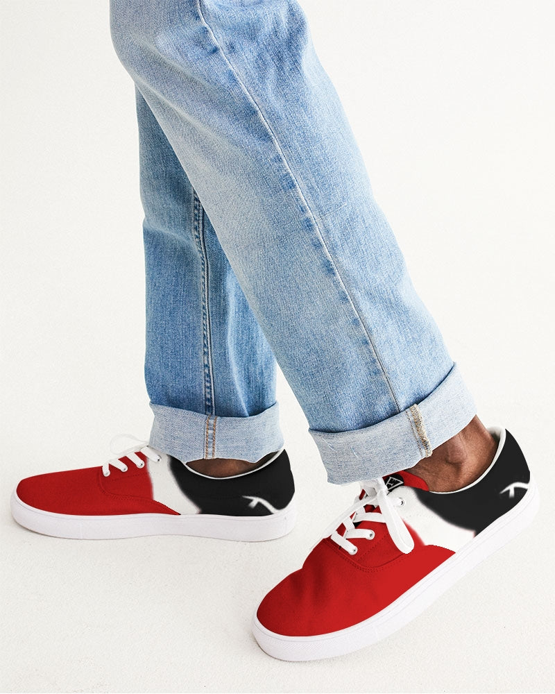 red zone men's lace up canvas shoe