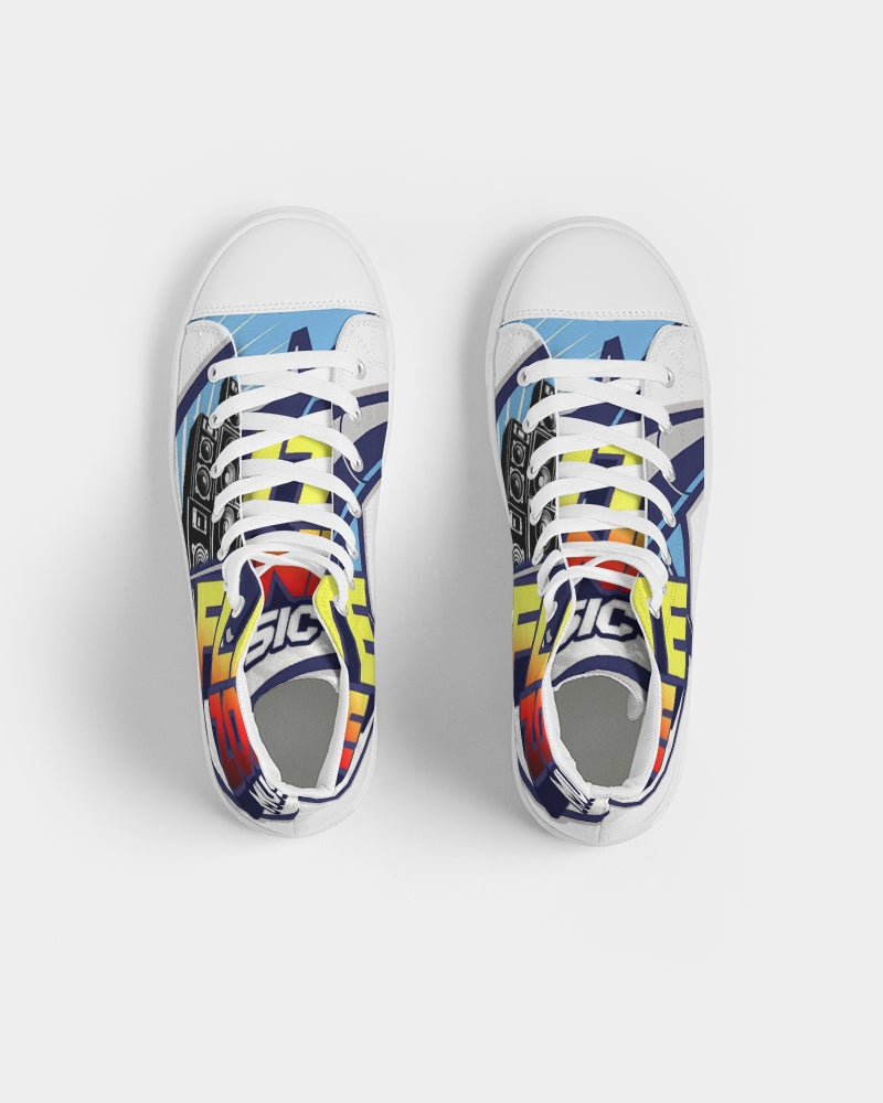 the beginning men's hightop canvas shoe