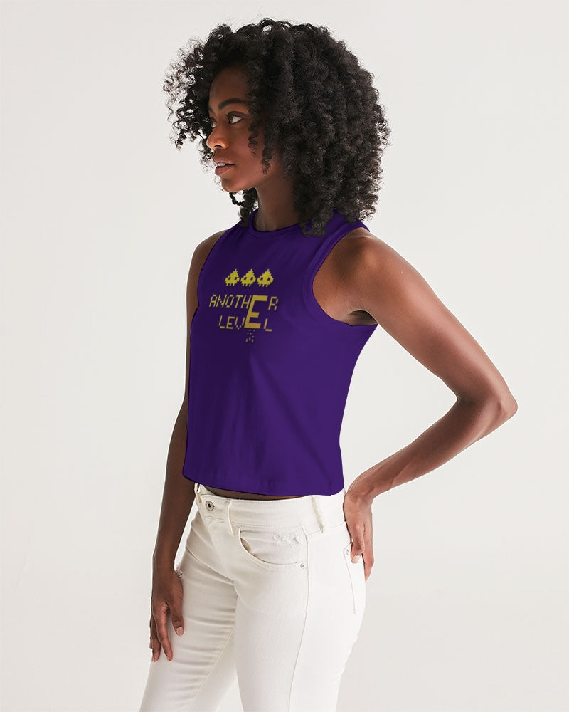 purple flite women's cropped tank