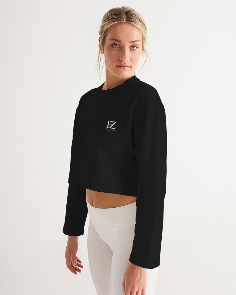 black flite women's cropped sweatshirt