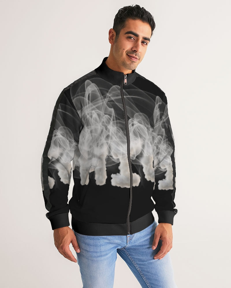 smoking the highest men's stripe-sleeve track jacket