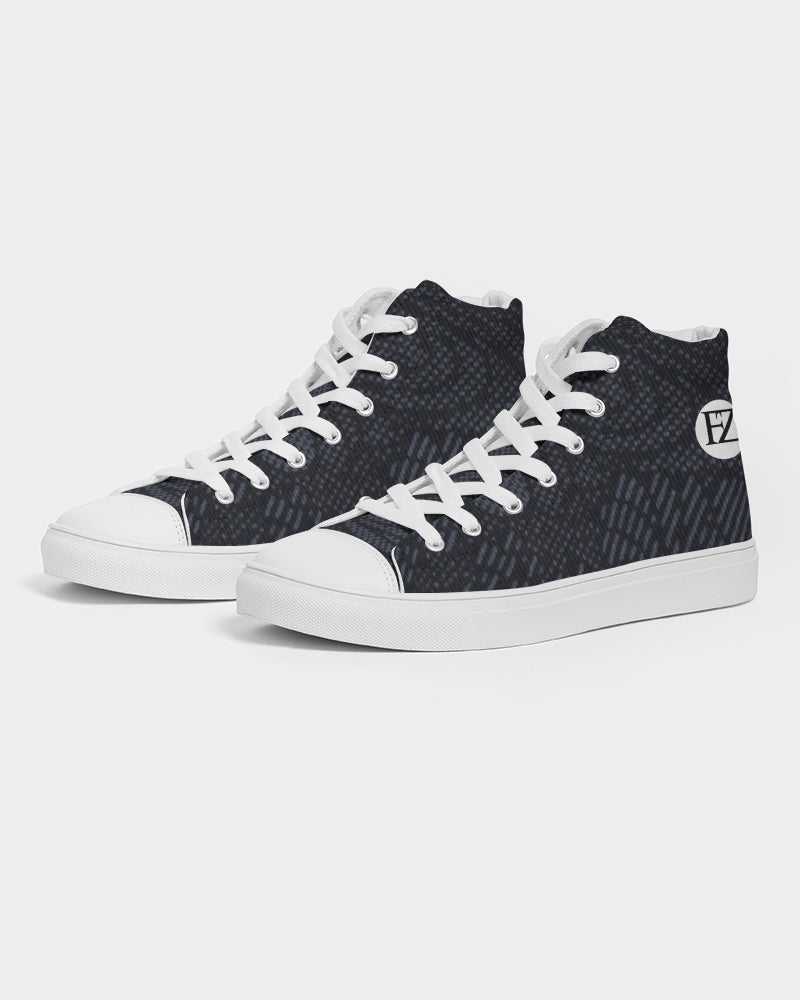 fz abstract men's hightop canvas shoe