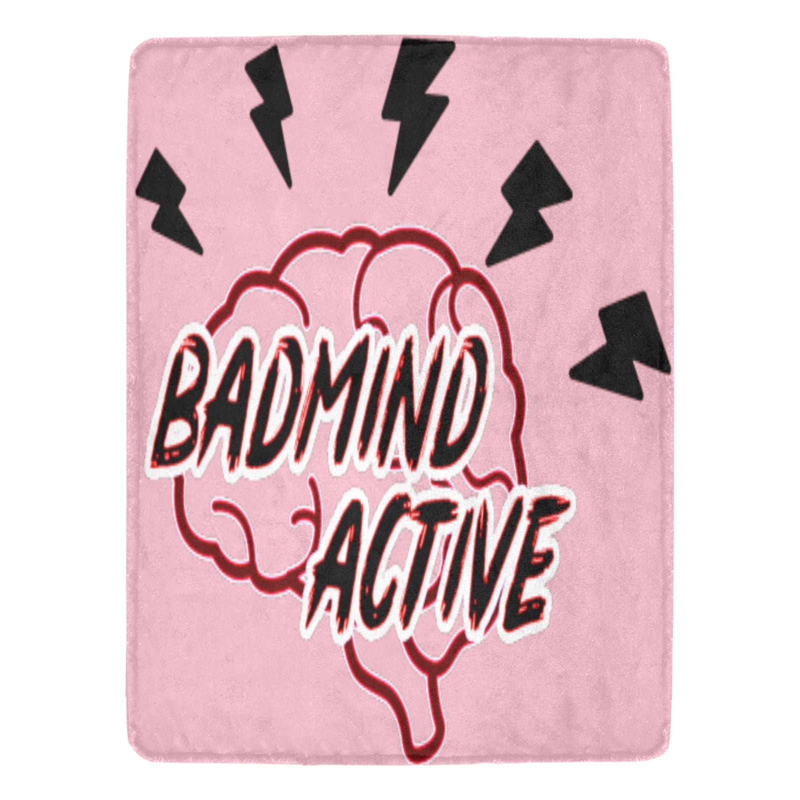 fz ultra soft micro fleece blanket one size / badmind pink ultra-soft micro fleece blanket 60"x80" (thick)