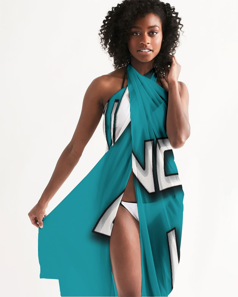 blue sky swim cover up