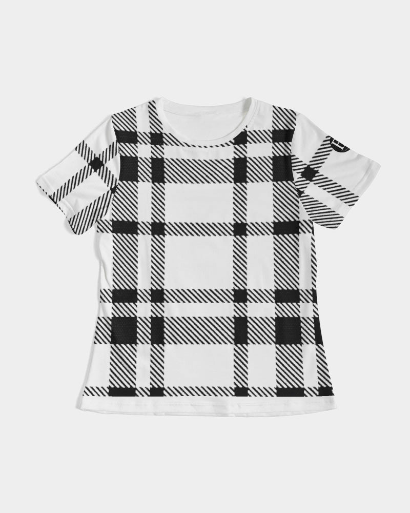 plaid flite women's tee