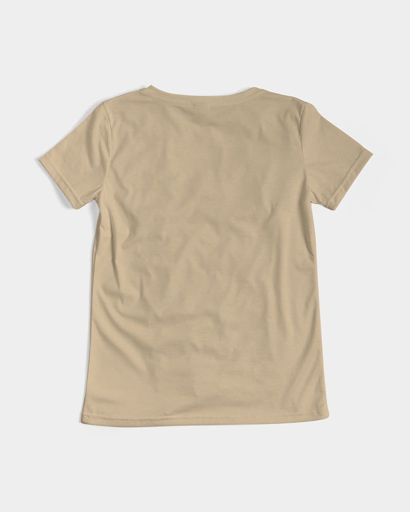 the beige zone women's v-neck tee