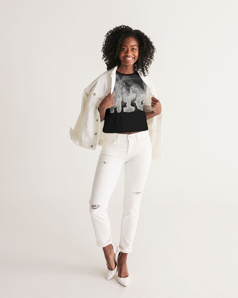 smoking the highest women's cropped tank