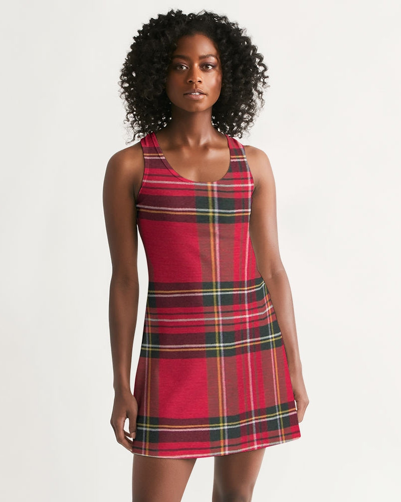 fz plaid too women's racerback dress