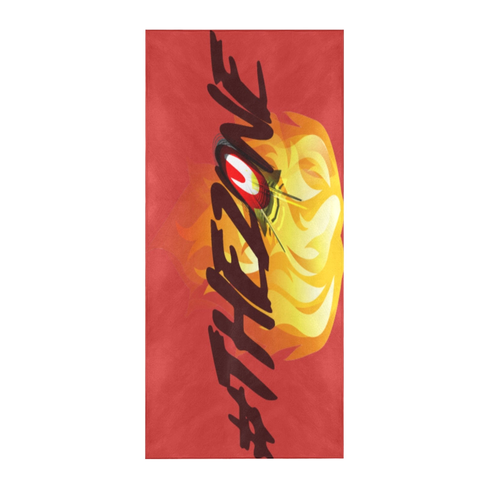 fz zone beach towel one size / fz zone beach towel - red beach towel 32" x 71"