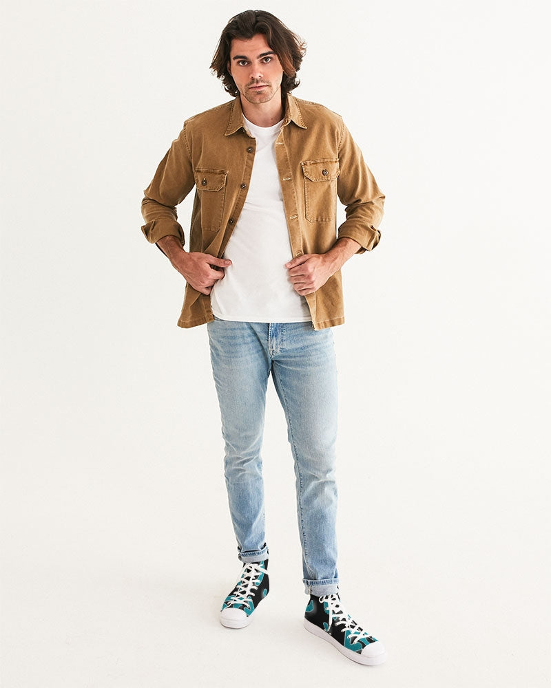 fz blue zone men's hightop canvas shoe