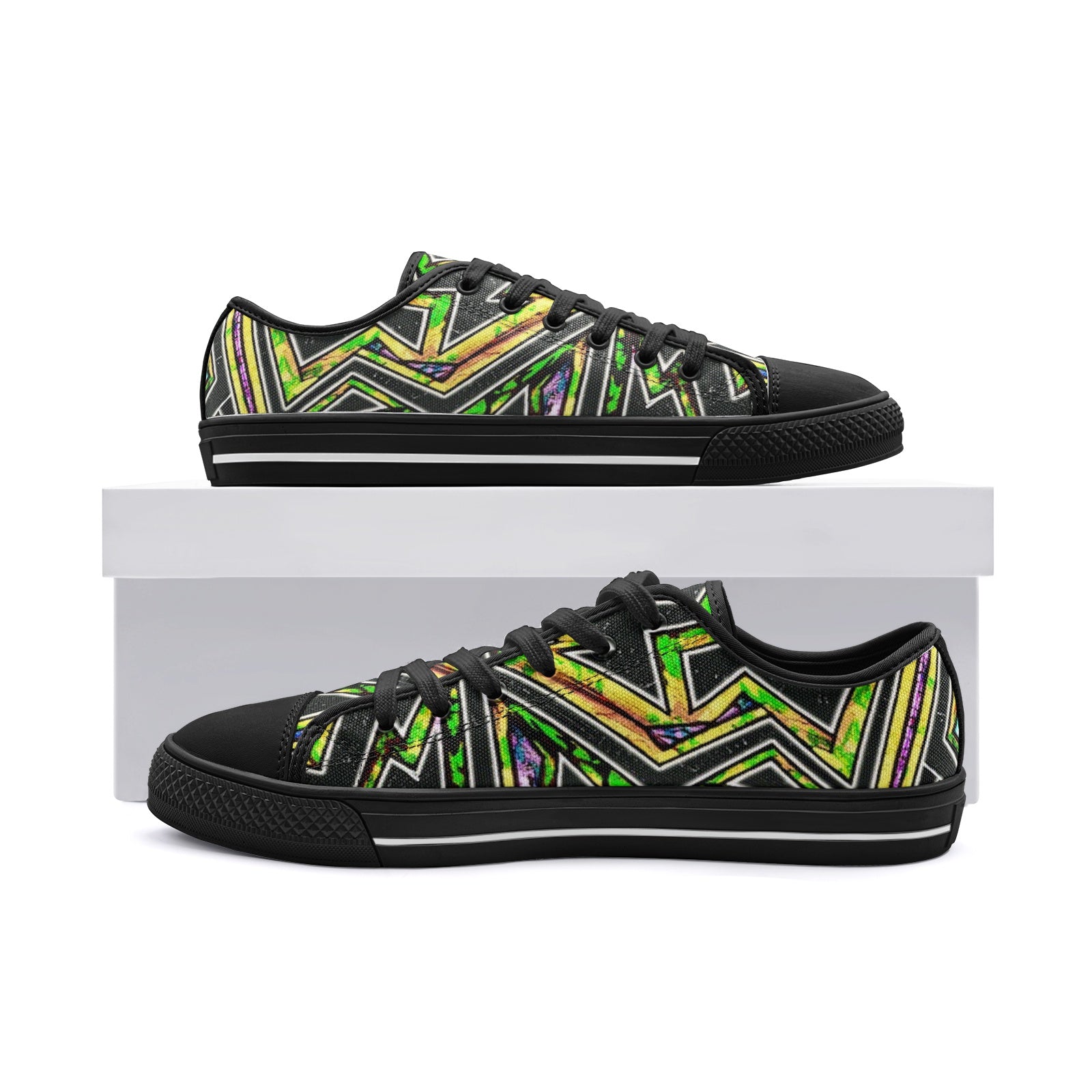 FZ African Print Unisex Low Top Canvas Shoes - FZwear