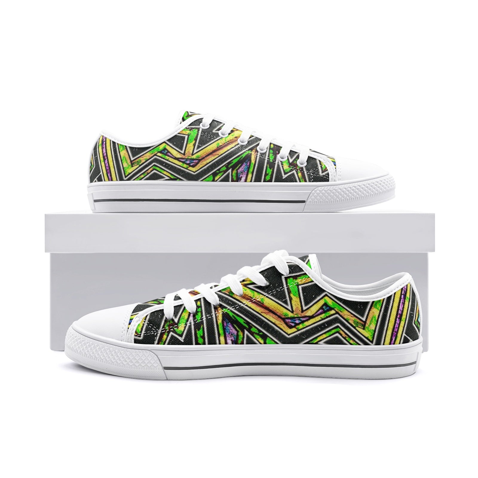 FZ African Print Unisex Low Top Canvas Shoes - FZwear