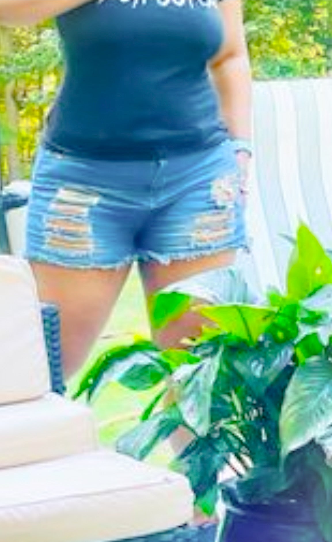 FZ Women's High-Waisted, Denim Shorts - FZwear