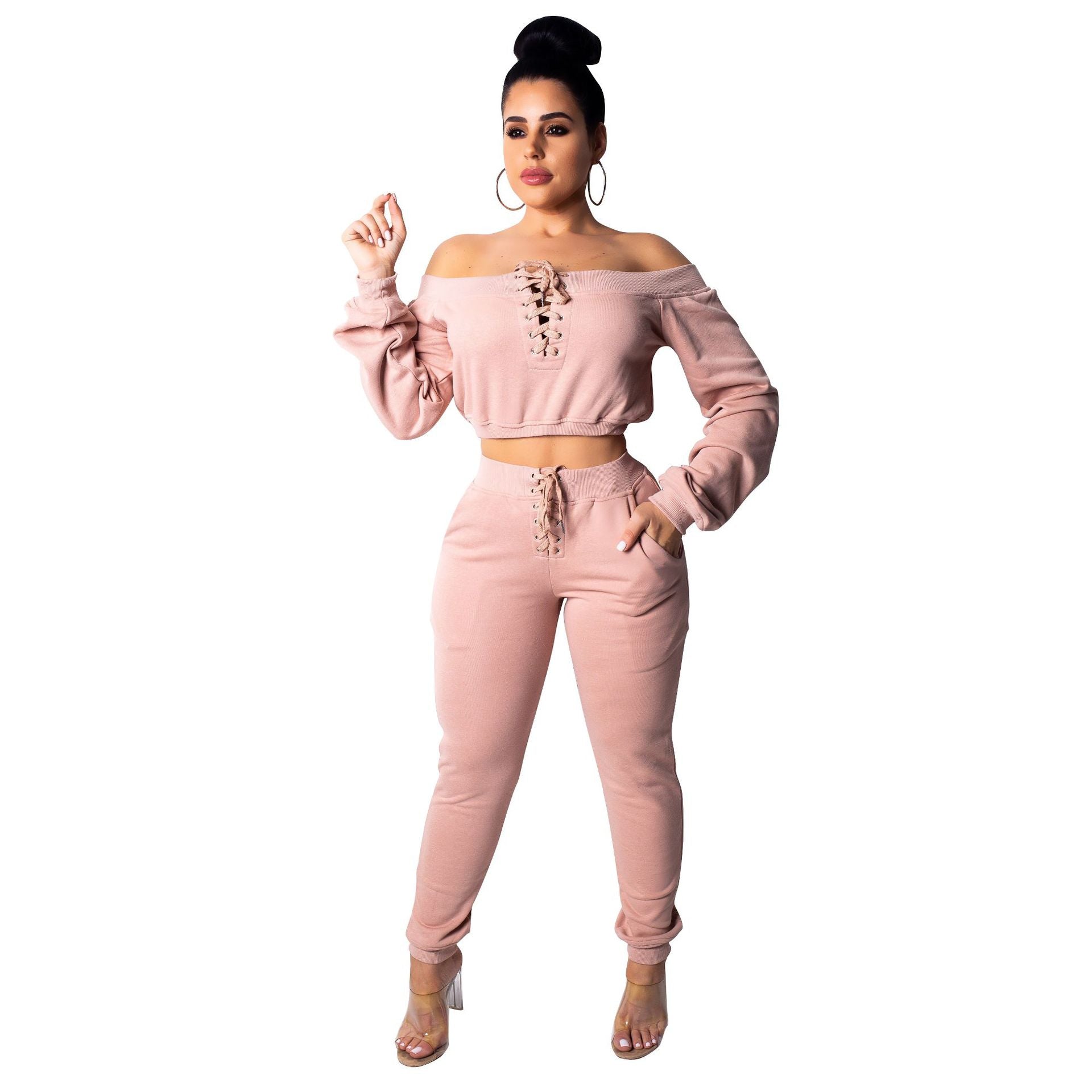 FZ Women's Multi Color Sweater Pants Suit - FZwear