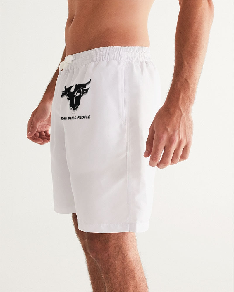 the white bull men's swim trunk