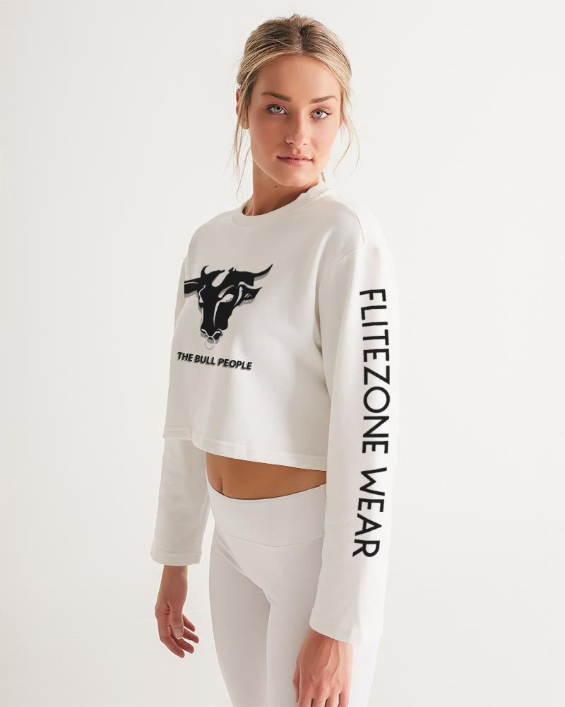 the white bull women's cropped sweatshirt