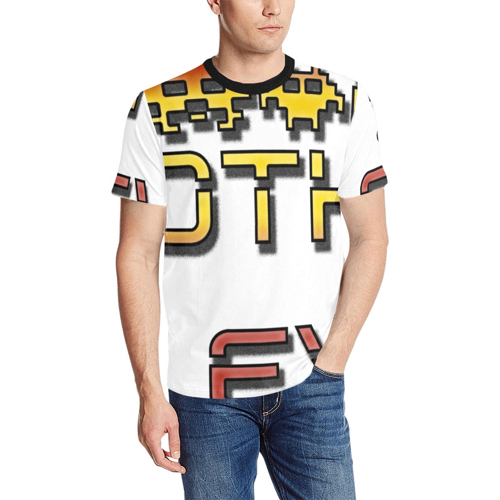 fz men's all-over tee with logo