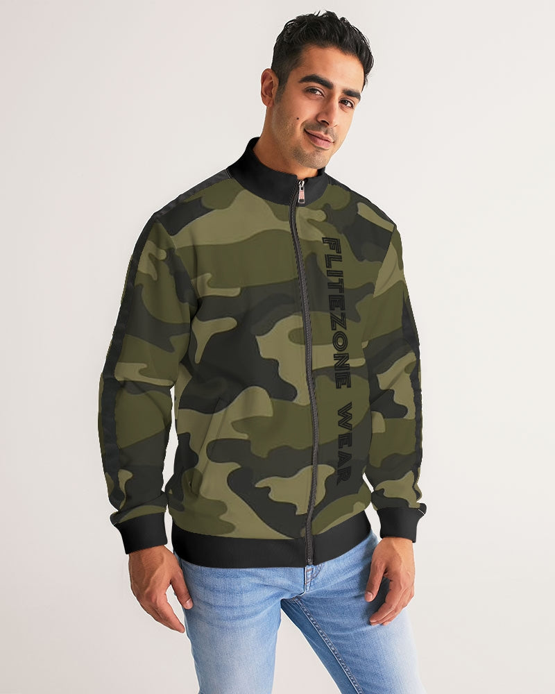 DARKER SHADE Men's Stripe-Sleeve Track Jacket - FZwear