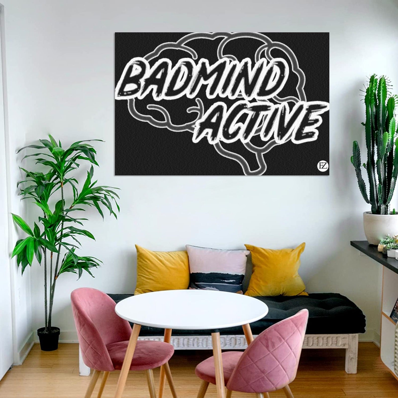 fz mind portrait upgraded frame canvas print 48"x32"(made in queen)