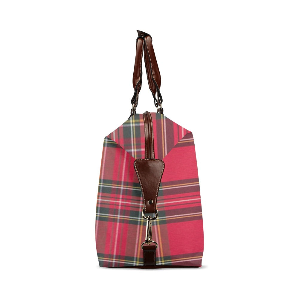 fz plaid fashion travel bag