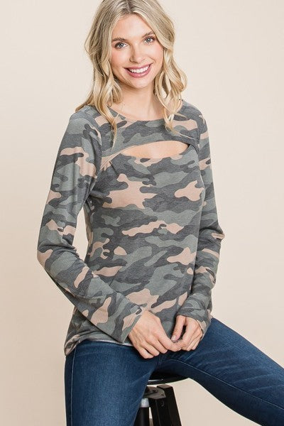 fz women's camo top