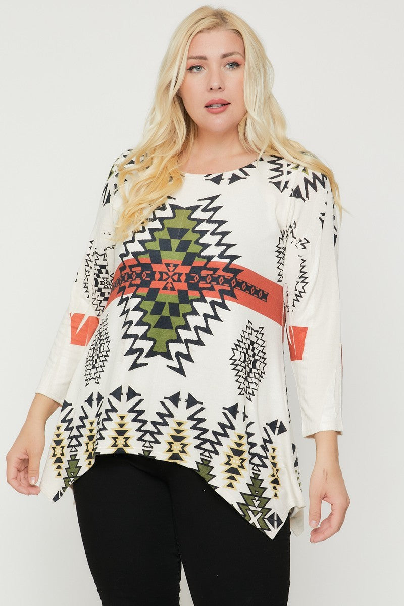 fz women's plus size tunic top