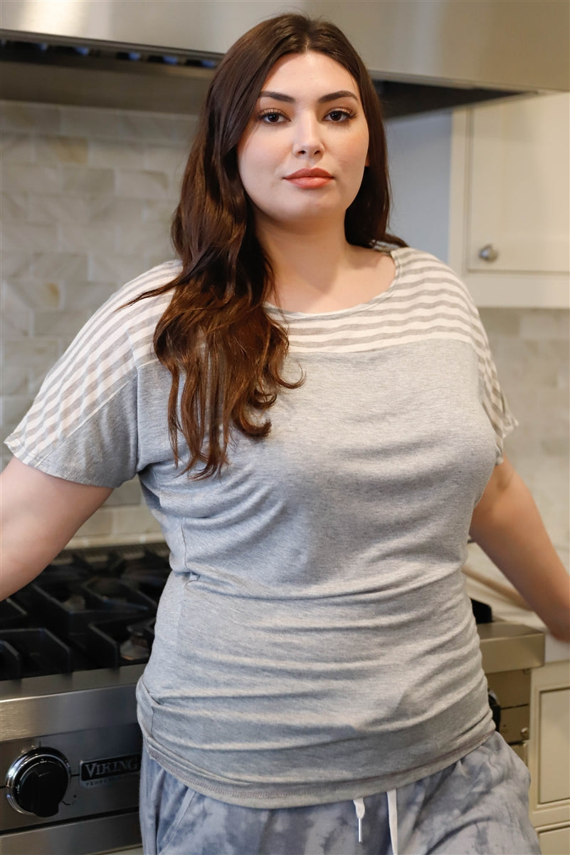 fz plus size short sleeve top