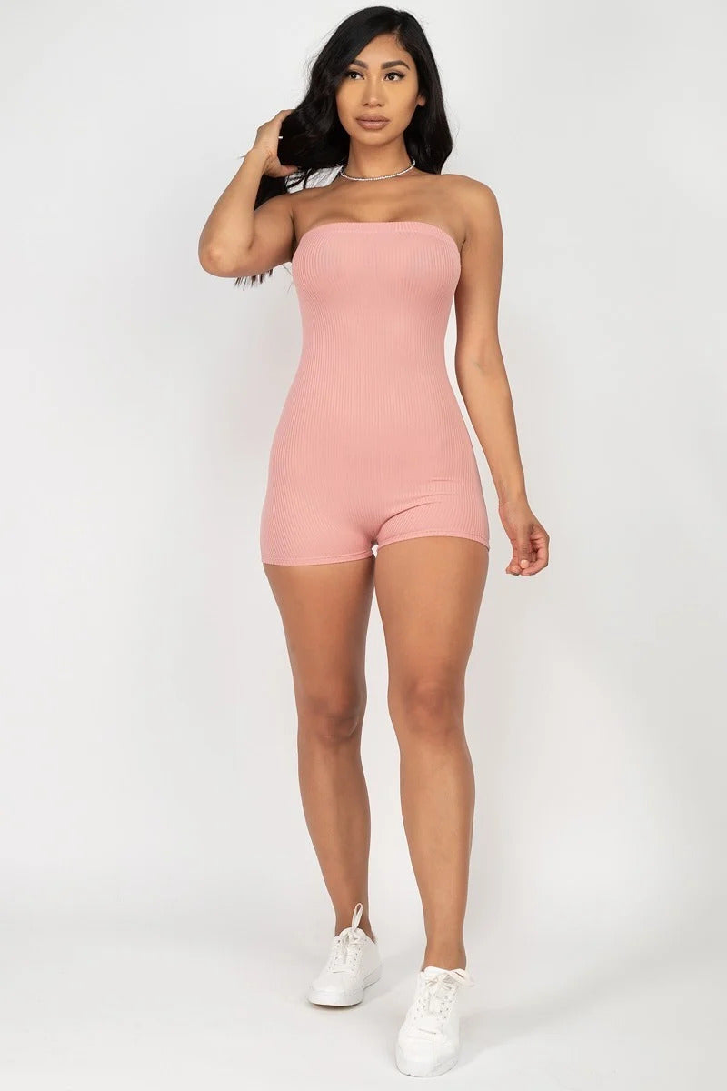 fz women's fitted tube romper