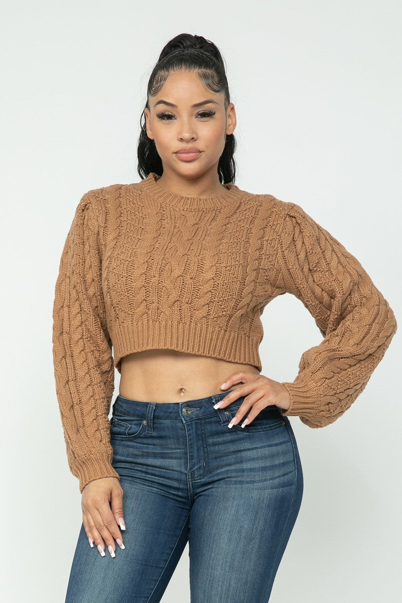 cable pullover top