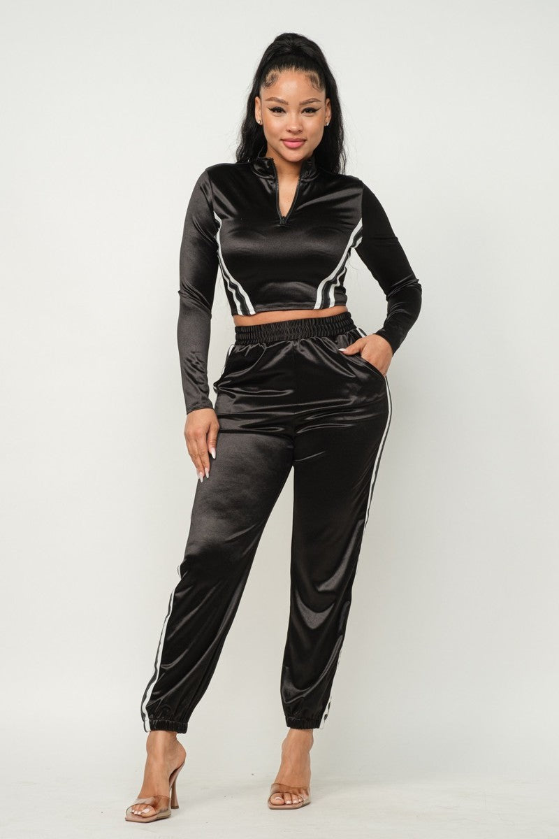 FZ Women's Stripes Detail Pants Suit - FZwear