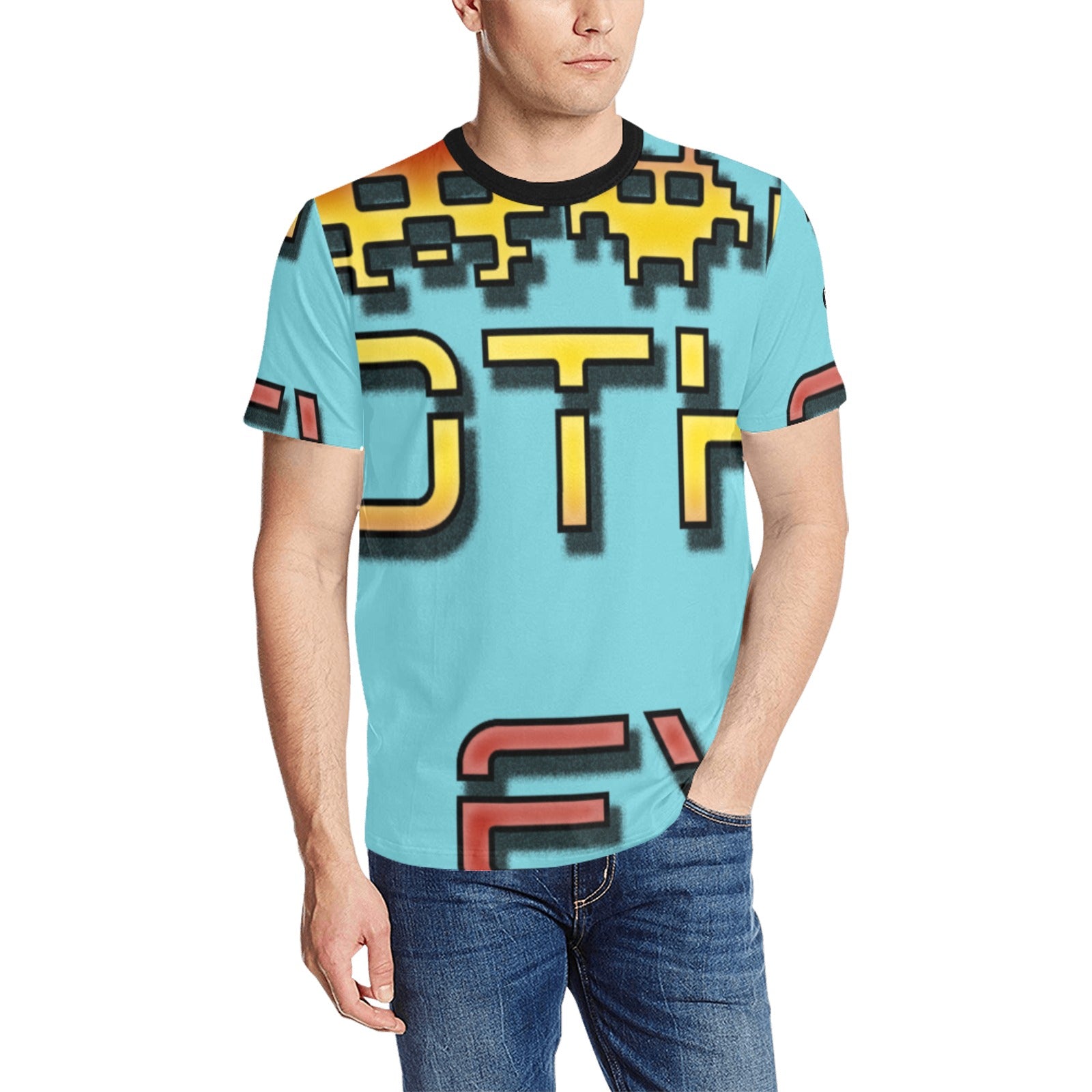 fz men's all-over tee with logo