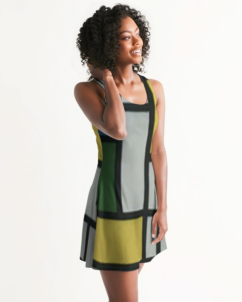 fzwear pattern zone women's racerback dress