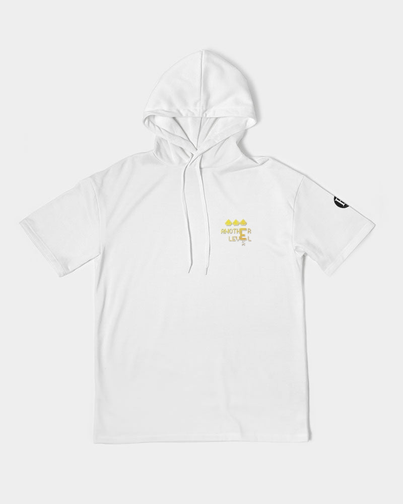 white zone men's premium heavyweight short sleeve hoodie