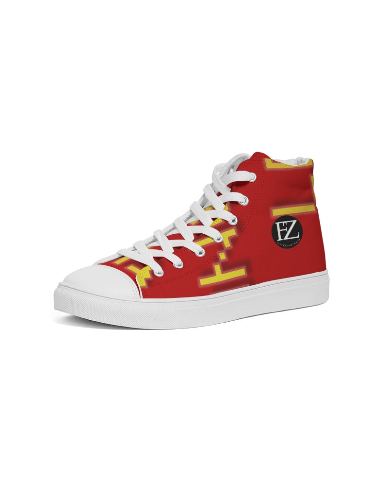 red zone men's hightop canvas shoe