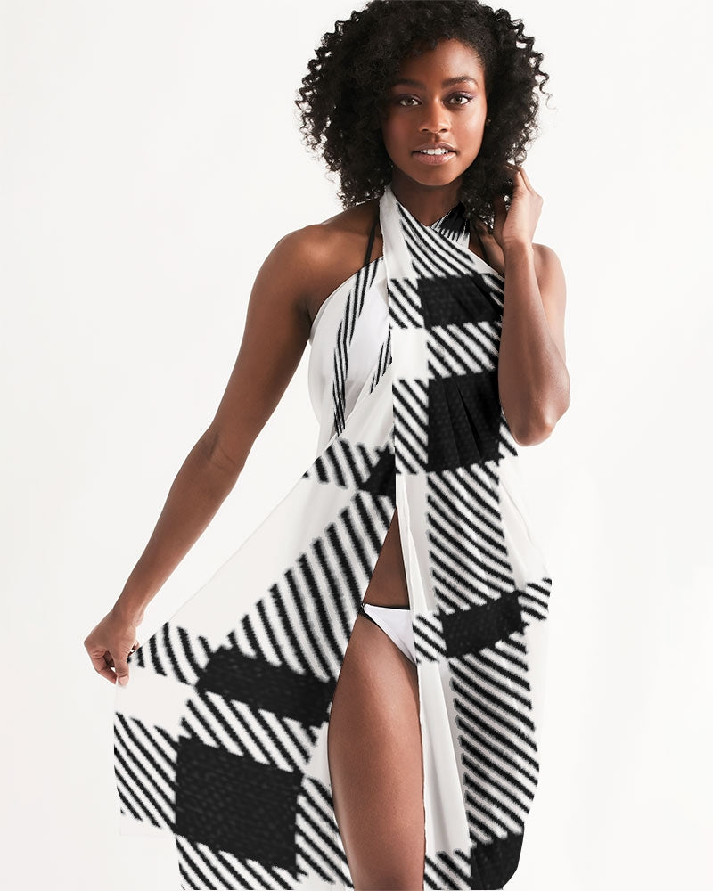 plaid flite swim cover up