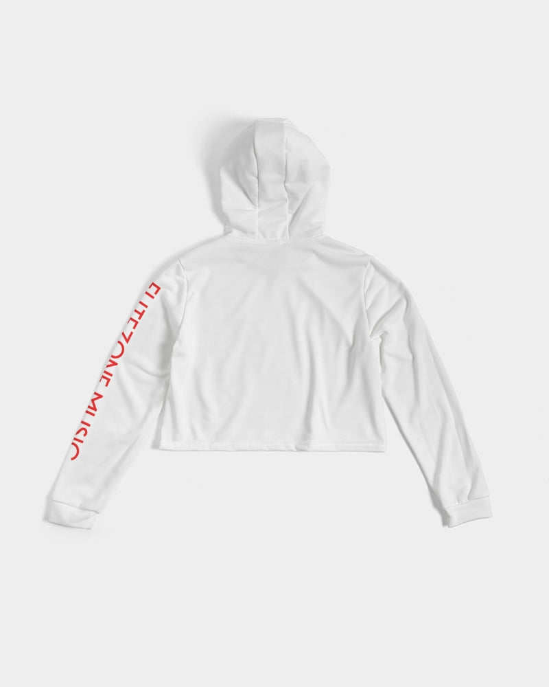 clean stamp women's cropped hoodie