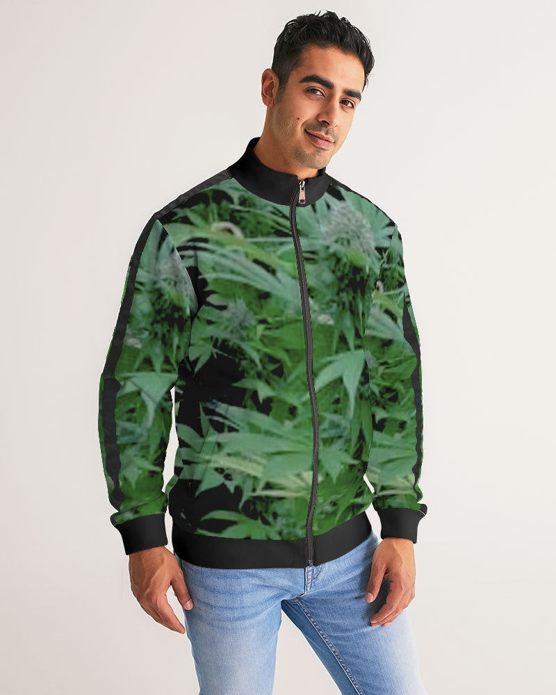 the bud - darker shade men's stripe-sleeve track jacket