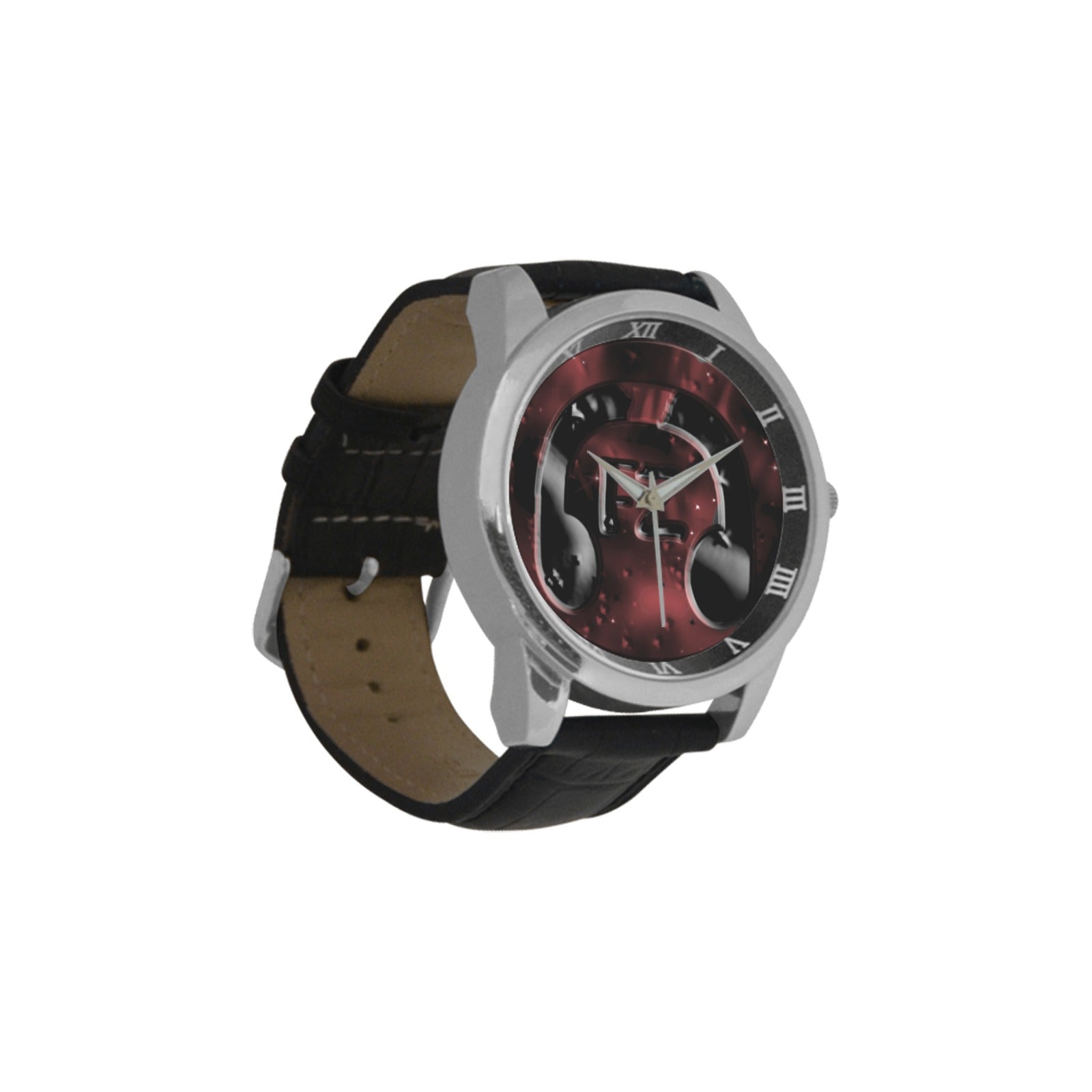 fz original watch too men's leather strap large dial watch (model 213)