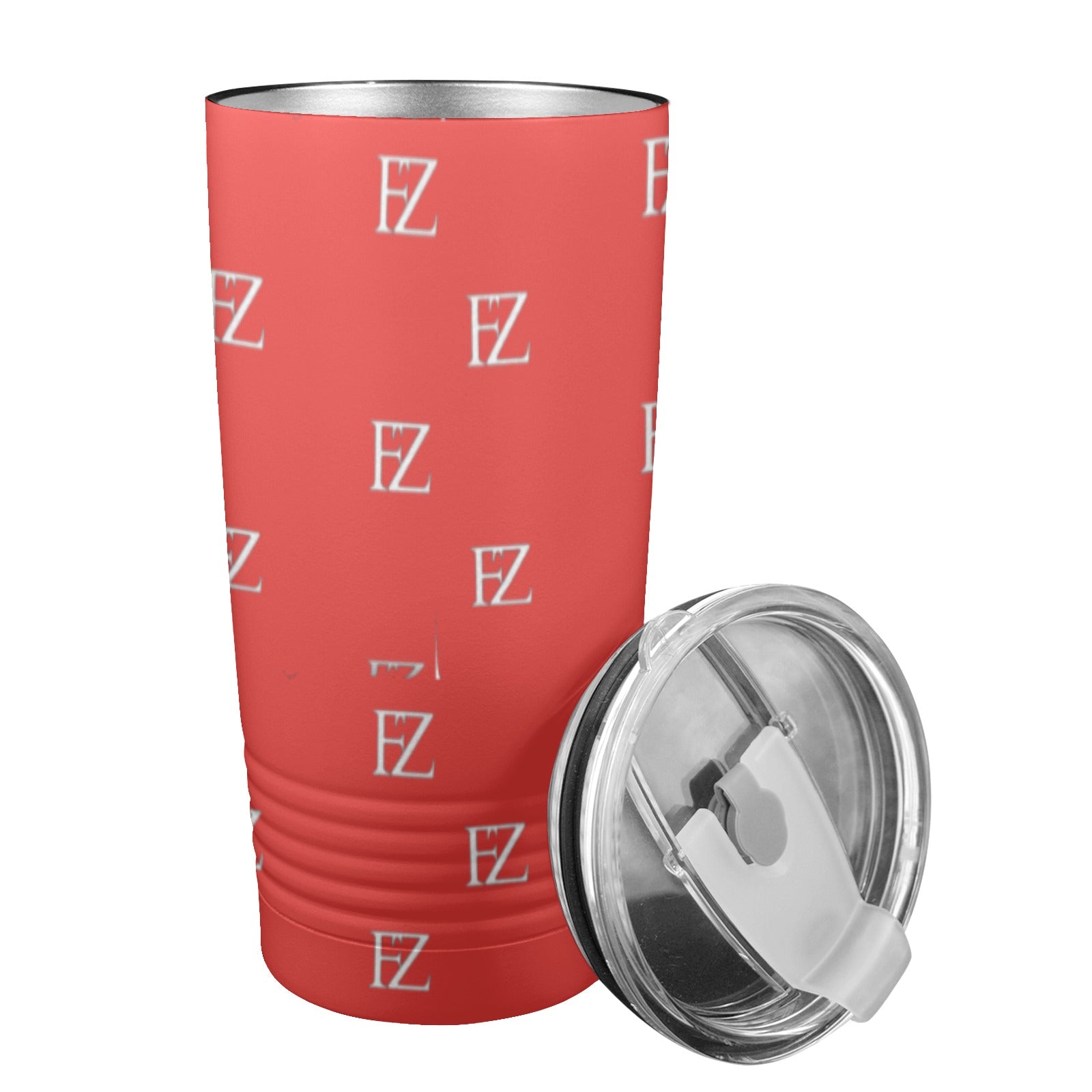 fz original coffee cup - red insulated stainless steel tumbler (20oz )