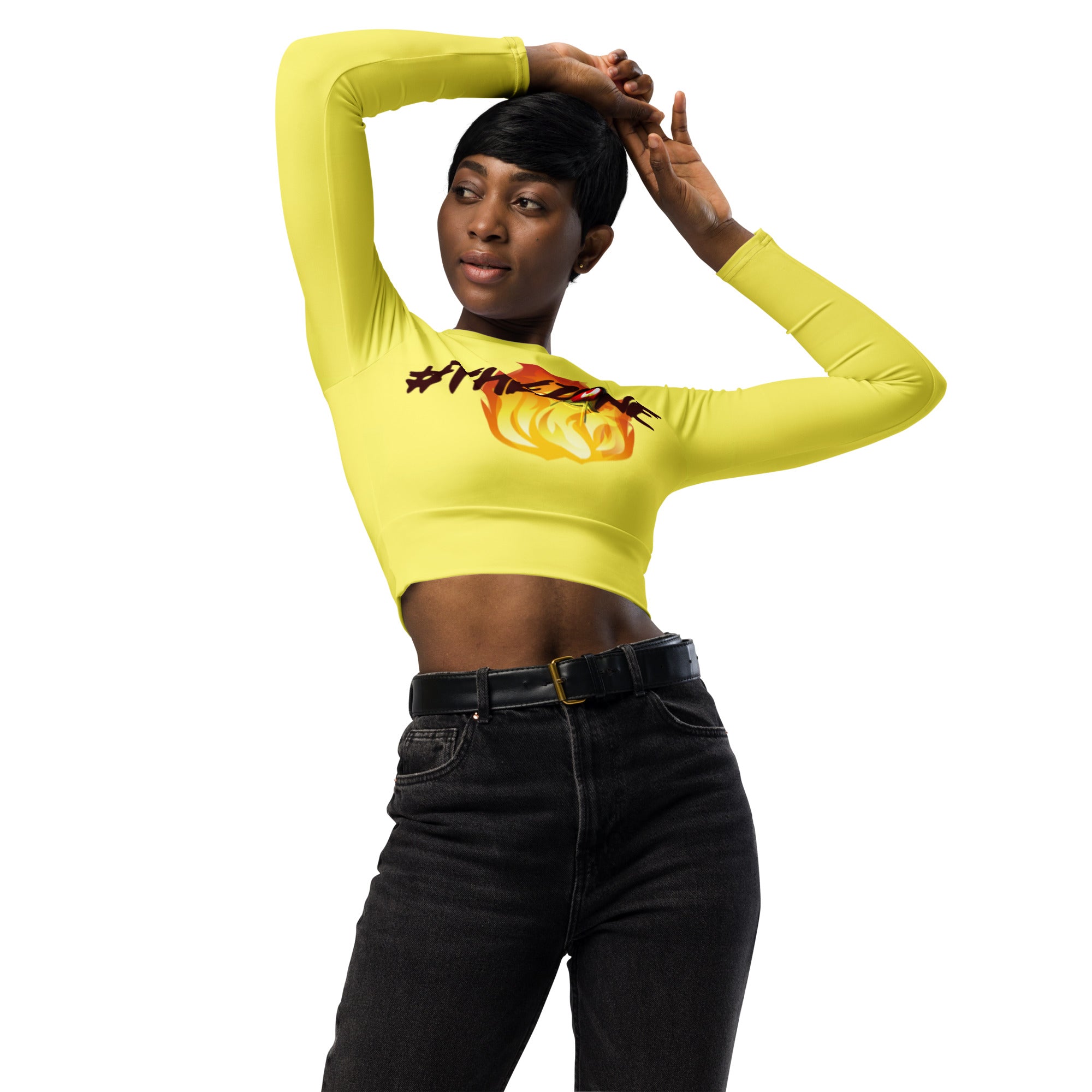 FZ Women's long-sleeve crop top - FZwear